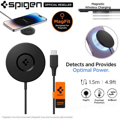 SPIGEN ArcField PF2101 Magnetic Wireless Charger (MagFit) for MagSafe Compatible Case / iPhone MagSafe Series