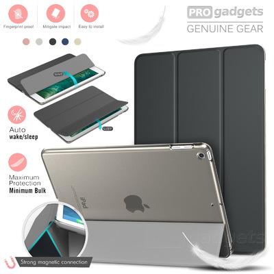 iPad 9.7 2018 / 2017 / iPad (5th generation) Case, Genuine MoKo Ultra Slim Frosted Back Stand Cover for Apple