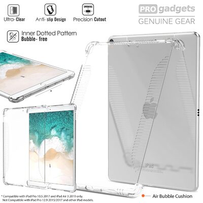 Apple iPad Pro 10.5 / iPad Air 3 Case, Genuine MoKo Flexible Transparent Soft TPU Back Cover