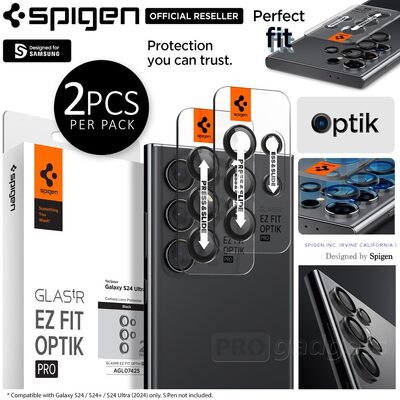 SPIGEN GLAS.tR EZ Fit Optik Pro 2PCS Glass Lens Protector for Galaxy S24 Ultra