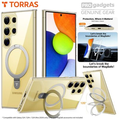 TORRAS UPRO Magnetic Ostand MagSafe Compatible Case for Galaxy S24 Ultra