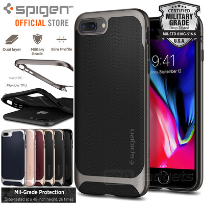 iPhone 7 Plus Case, Genuine SPIGEN Neo Hybrid Herringbone Bumper Cover for Apple
