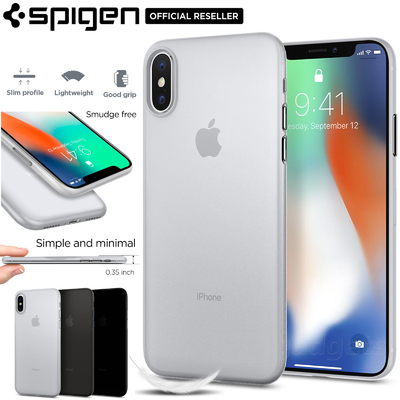 iPhone X Case, Genuine SPIGEN Air Skin Ultra Thin Soft Cover for Apple