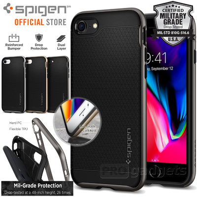 iPhone 8 Case, Genuine SPIGEN Dual Layer Neo Hybrid 2 Bumper Cover for Apple