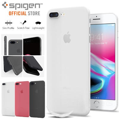 iPhone 8 Plus Case, Genuine SPIGEN Air Skin ULTRA-THIN Soft Cover for Apple