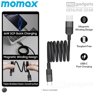 Momax 1M Mag link Magnetic USB A to USB C 66W for Universal USB Cable