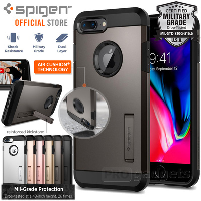 iPhone 8 Plus Case, Genuine SPIGEN Heavy Duty Tough Armor 2 Hard Cover for Apple